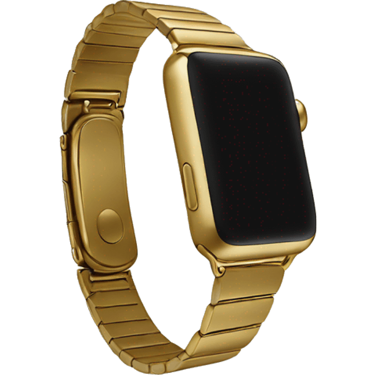 Gold apple watch emoji