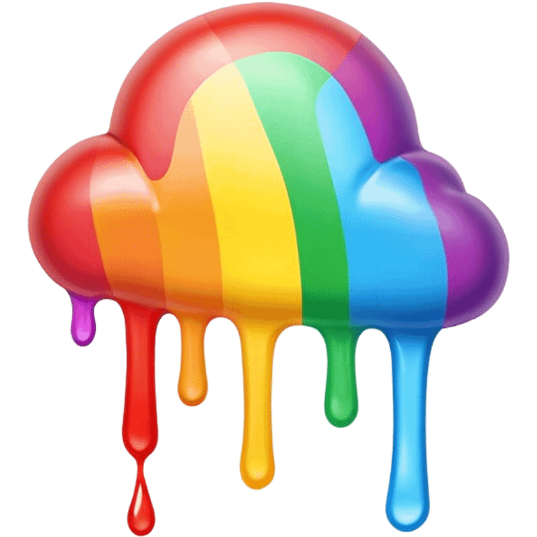 Melting rainbow emoji