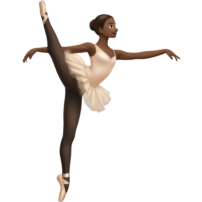 Ballet dancer in thigh highs emoji