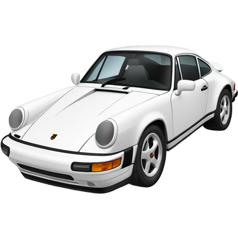 white Porsche 911 emoji