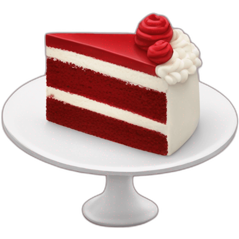 red velvet cake emoji