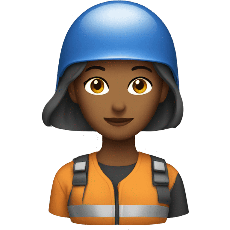 woman with helmet
 emoji