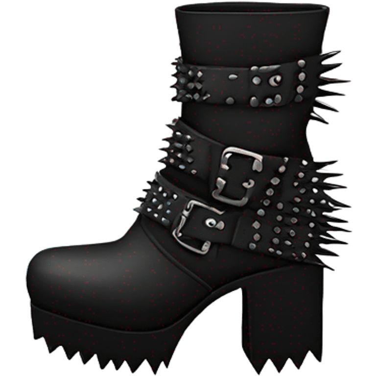 platform boots gothic with spikes emoji