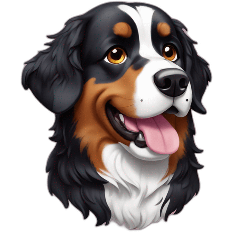 Bernese Dog with sprinkles emoji