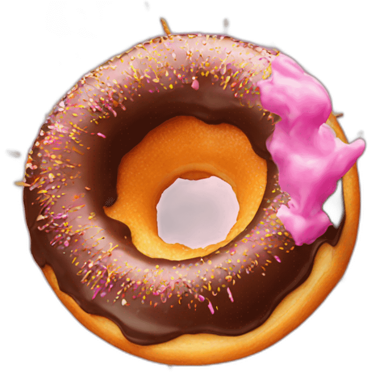 Exploding donuts emoji