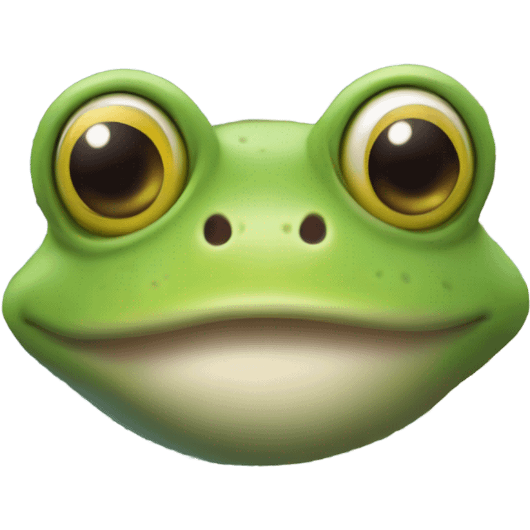 Stoned frog emoji