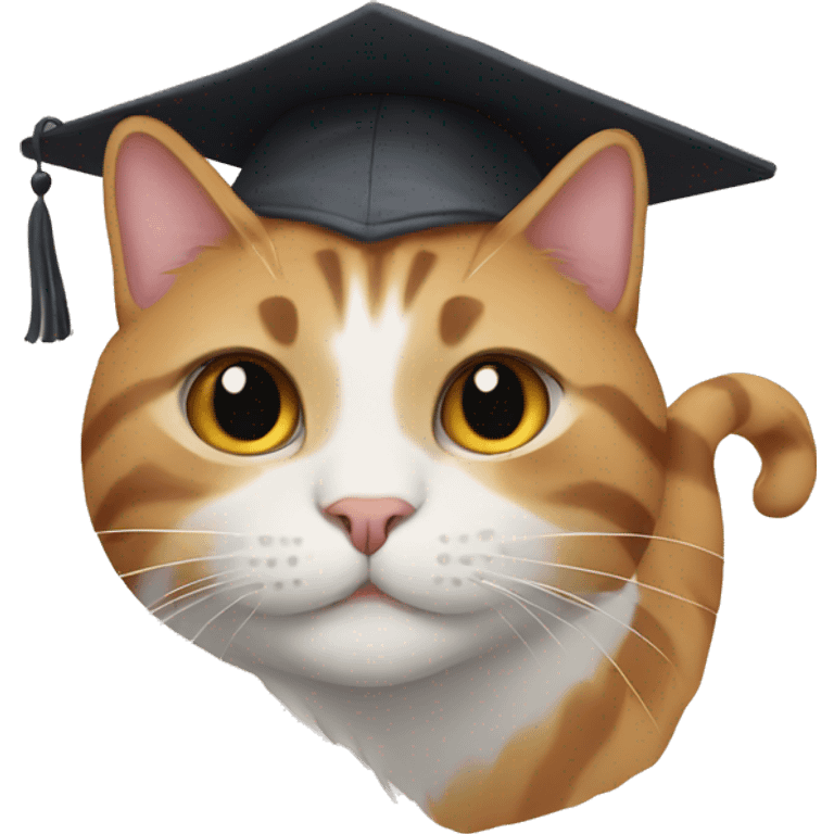 graduated cat emoji