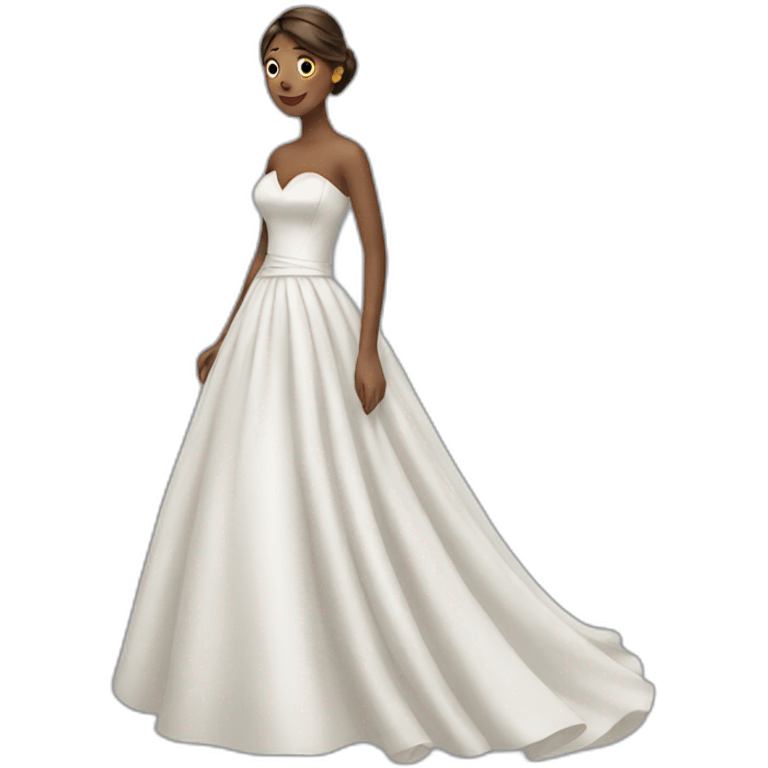 BRIDE WALKING IN A LONG DRESS emoji