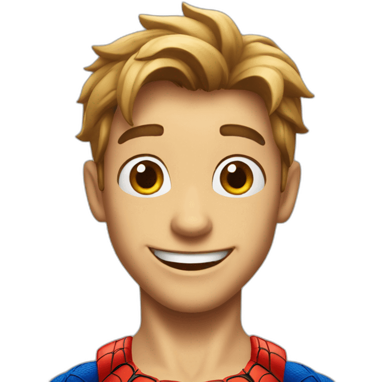 happy spiderman emoji