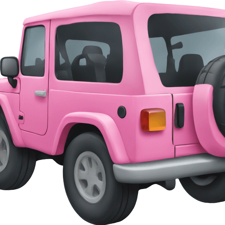 pink jeep emoji