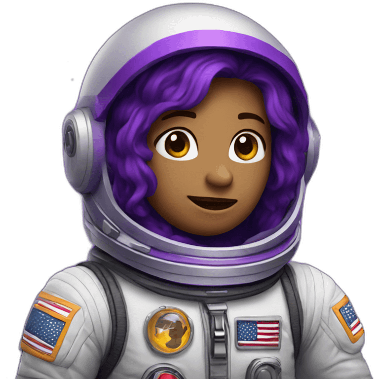 ASTRONAUTA MORADO emoji