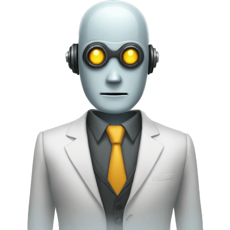 Robot business man emoji