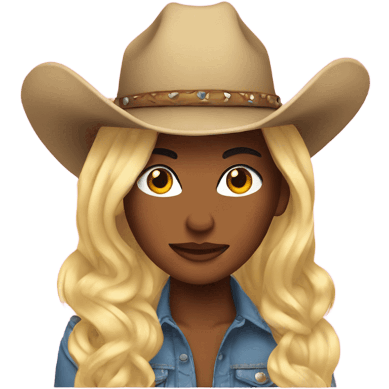 Cowgirl drag emoji