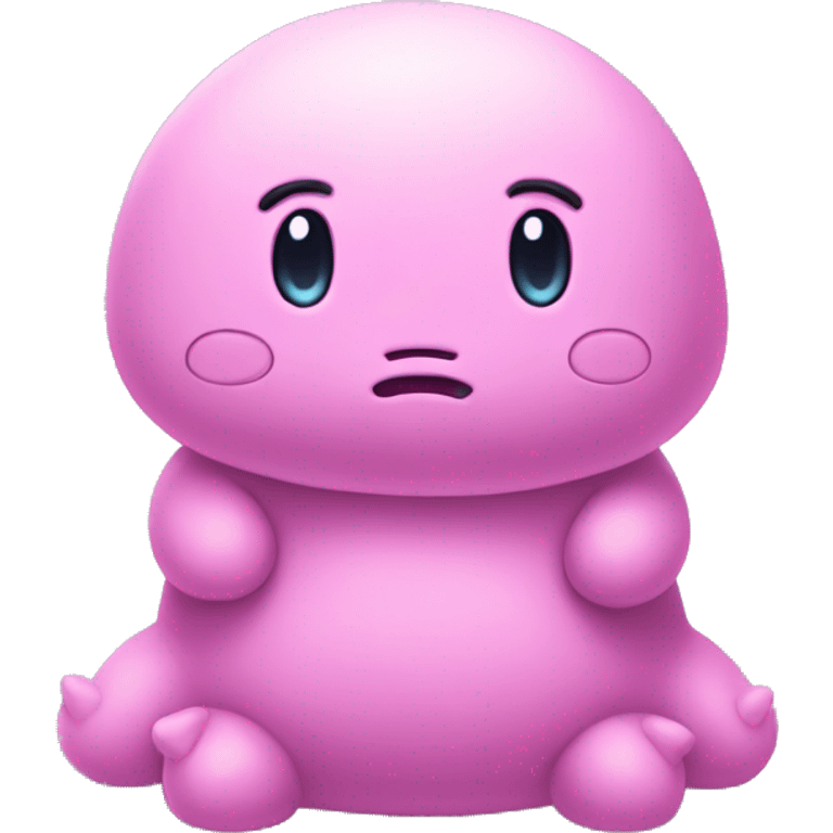 ditto character from the pokemon series being sad emoji