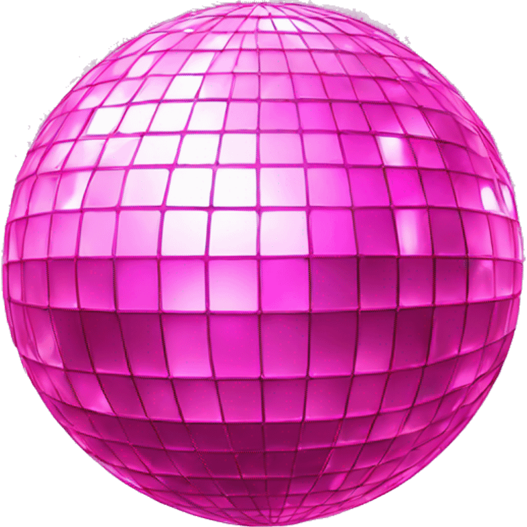 Pink disco ball emoji