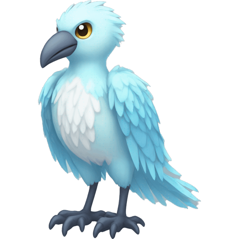 Fantasy ice bird Fakemon full body emoji