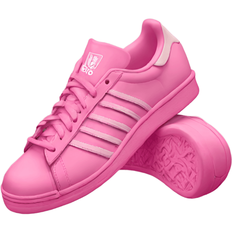 Pink adidas emoji