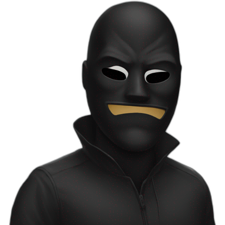 black mask dc emoji