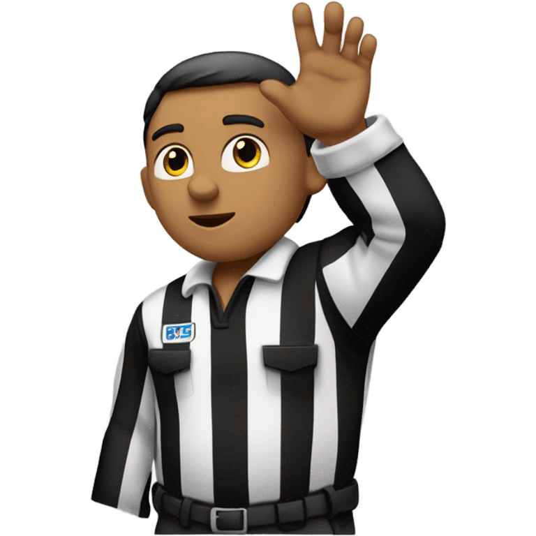 Referee touchdown sign emoji