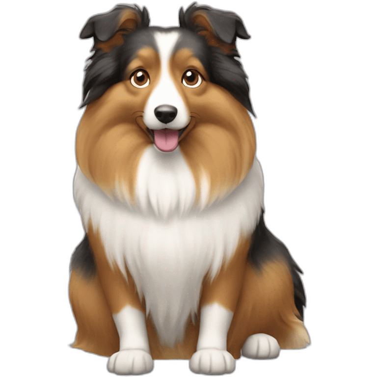 shetland sheepdog emoji