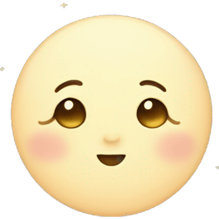 cute moon emoji