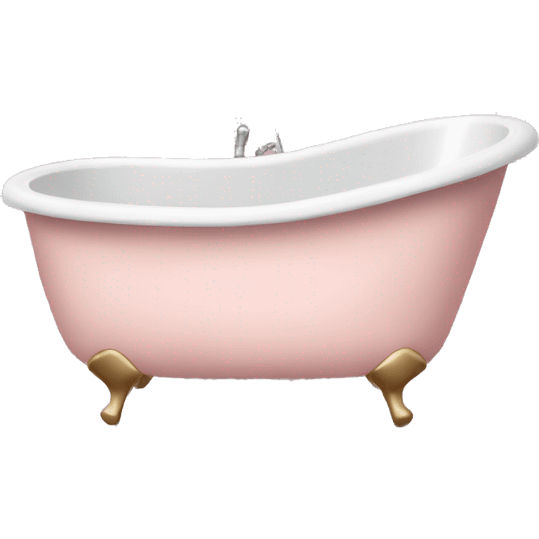 Pale pink bathtub and shower emoji