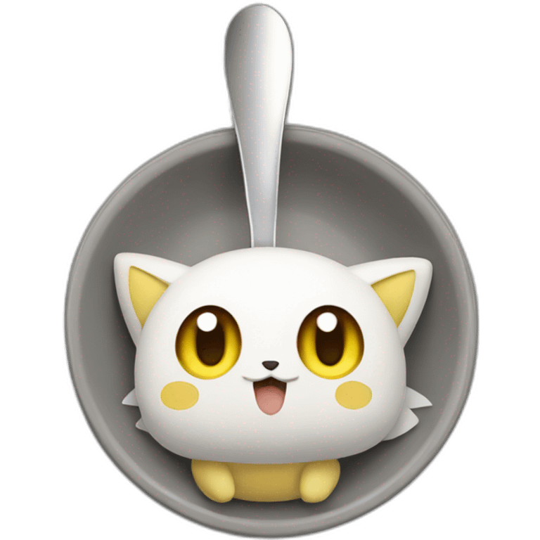 Pokemon with silver spoon emoji