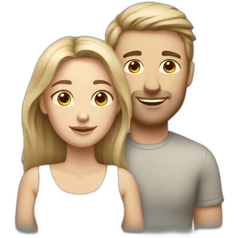 white caucasian couple emoji