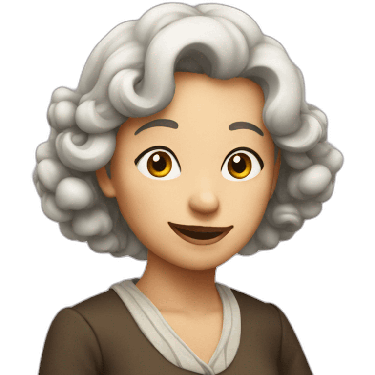 Cunning lady emoji