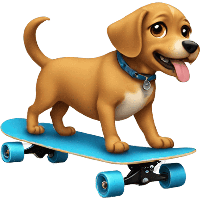 dog on a skateboard emoji