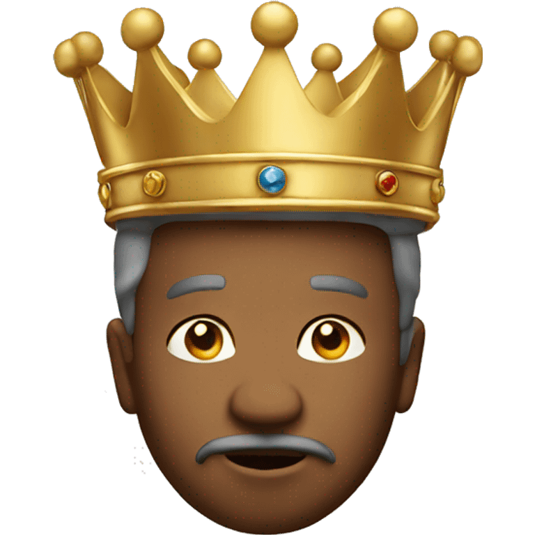 king face with crown emoji