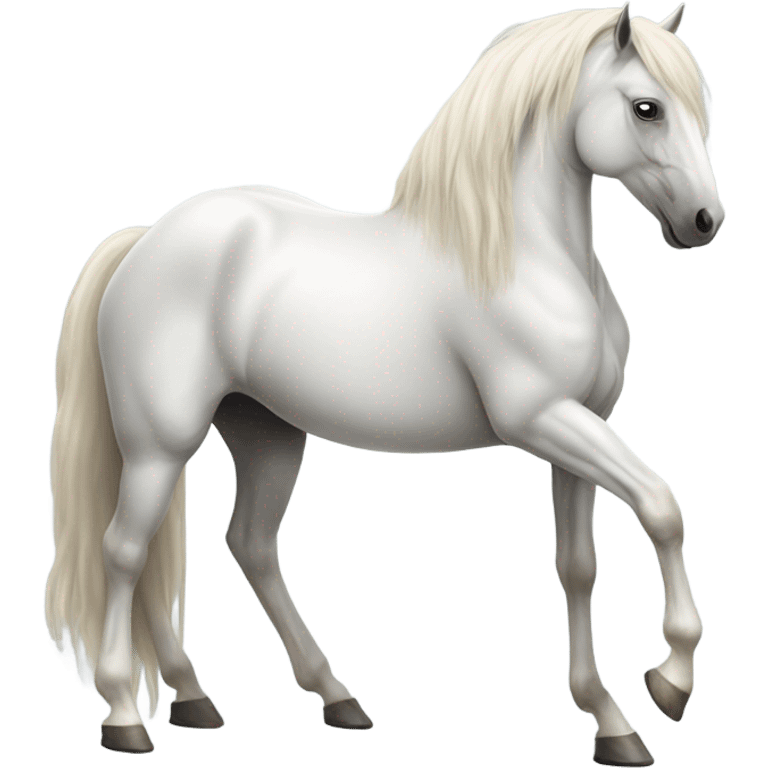 Rearing white Horse emoji