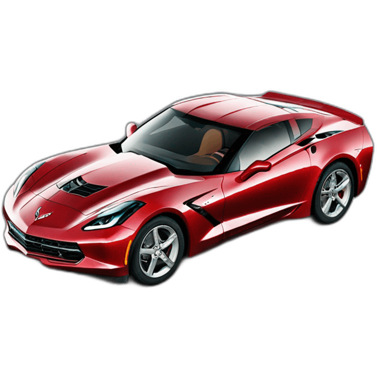 Corvette stingray rouge emoji