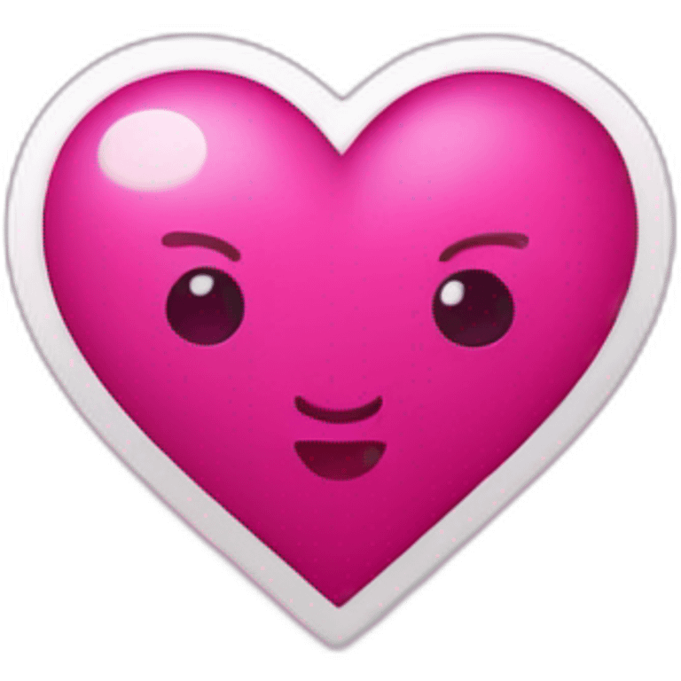 Corazón Fucsia emoji