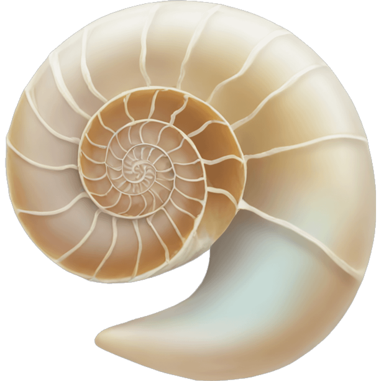 Nautilus shell emoji