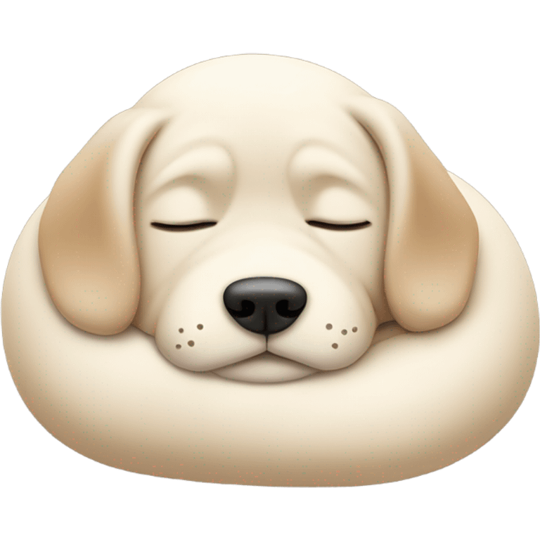 Dog sleeping emoji