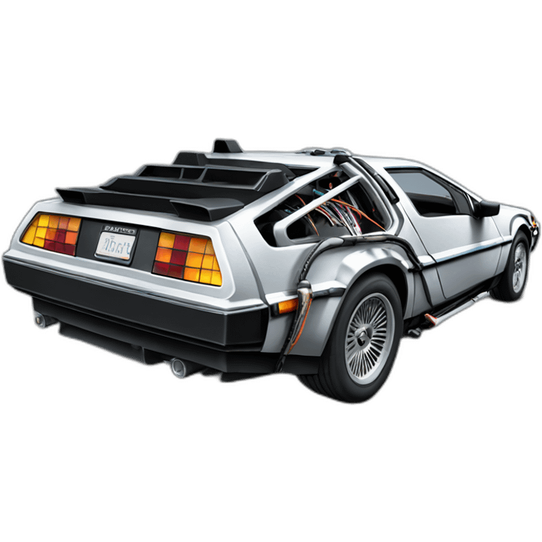 car back to the future emoji