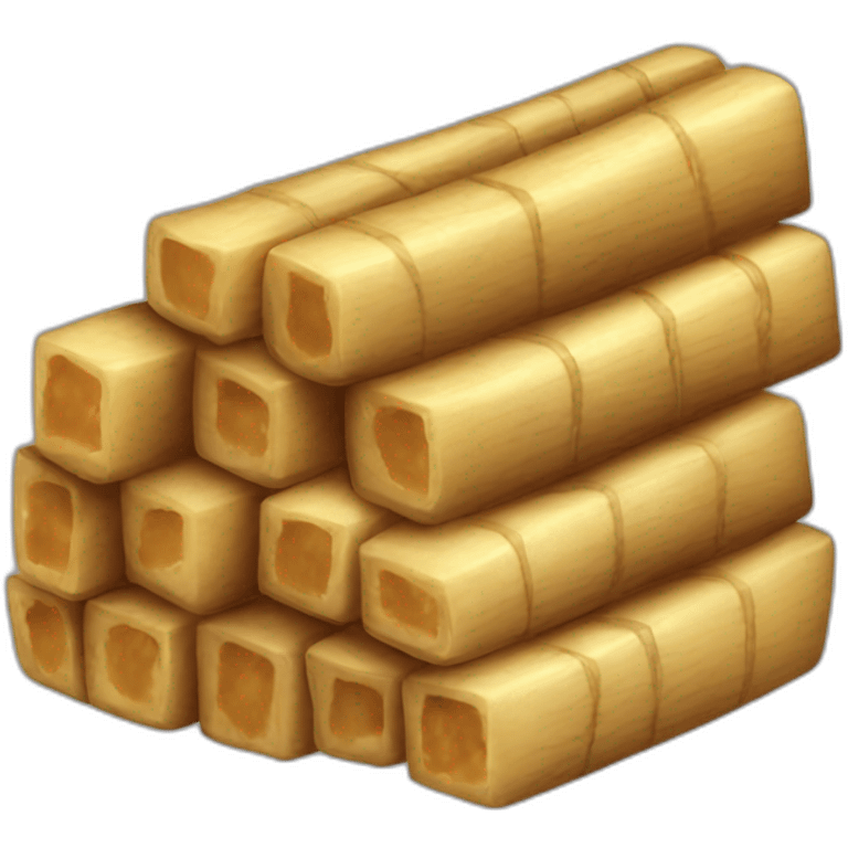 raw brown sugar cane cubes emoji