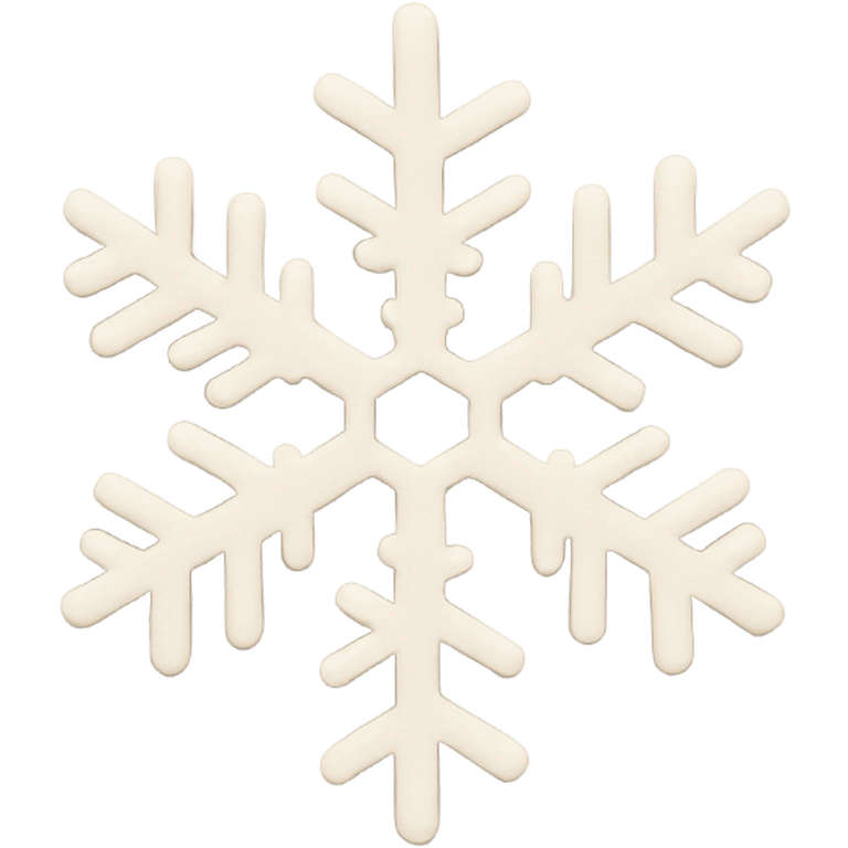 Beige snowflake  emoji