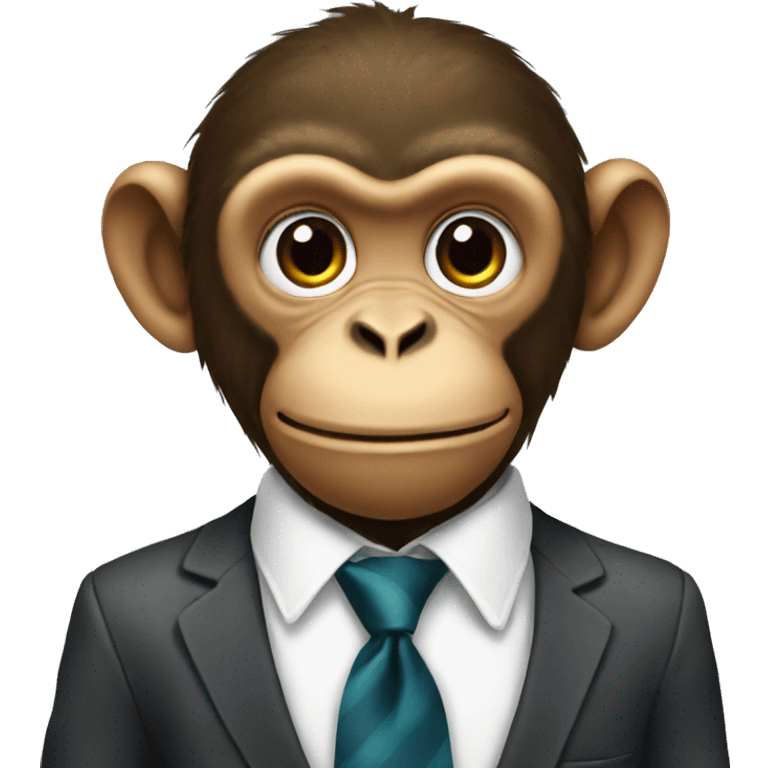 Monkey in a tie  emoji