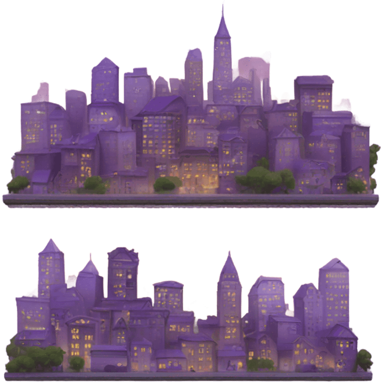 PURPLE AND GOKD CITY emoji