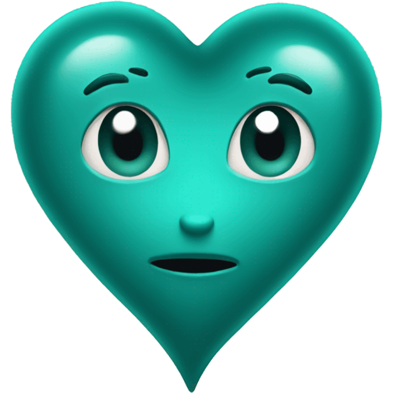 Teal heart emoji