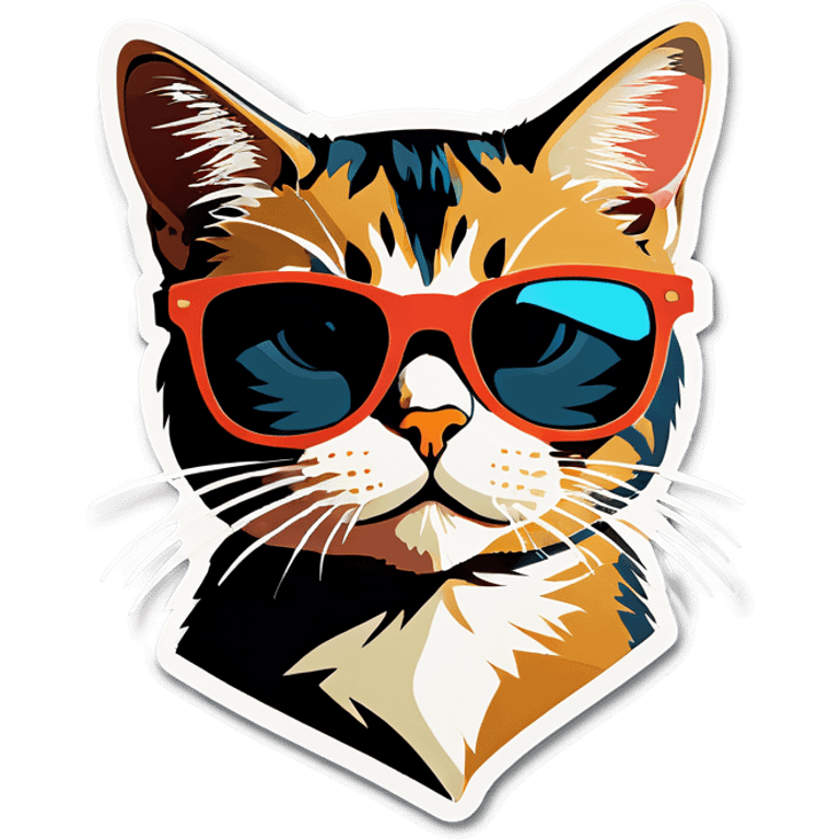 Cat with sunglasses emoji