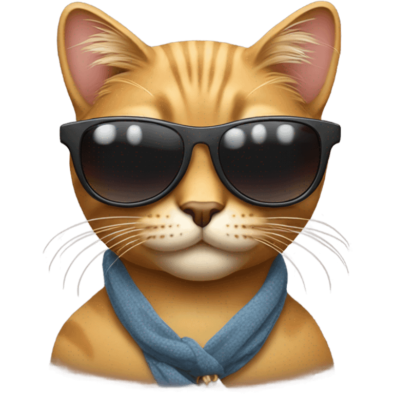 Cat with sunglasses emoji