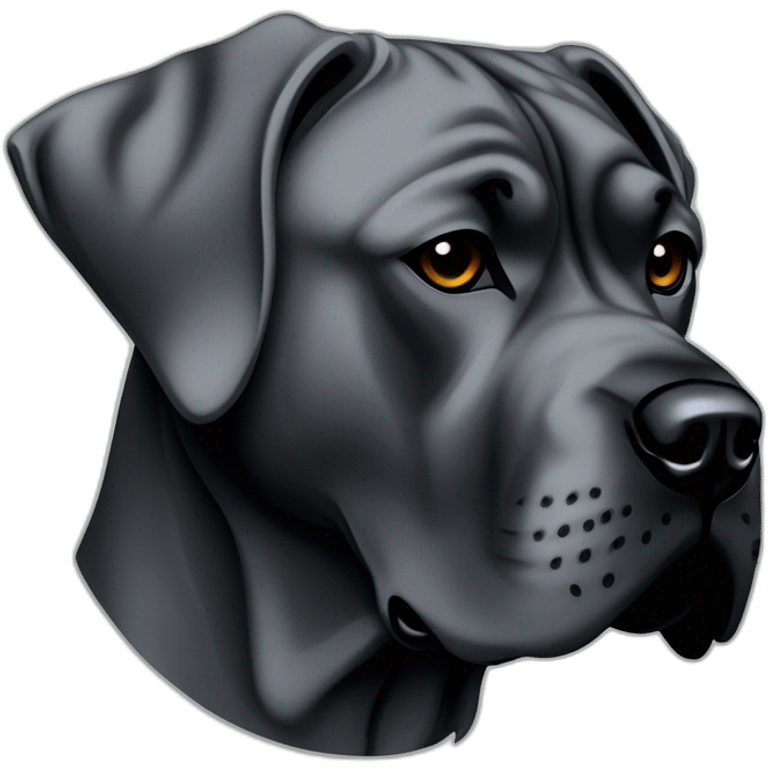 dog Cane Corso in profile emoji