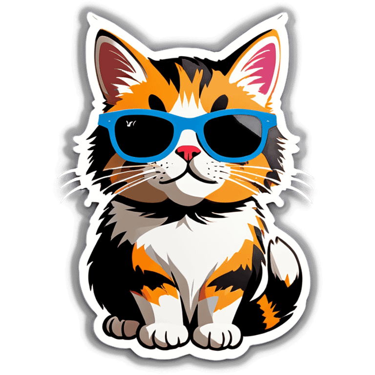 Cat with sunglasses emoji