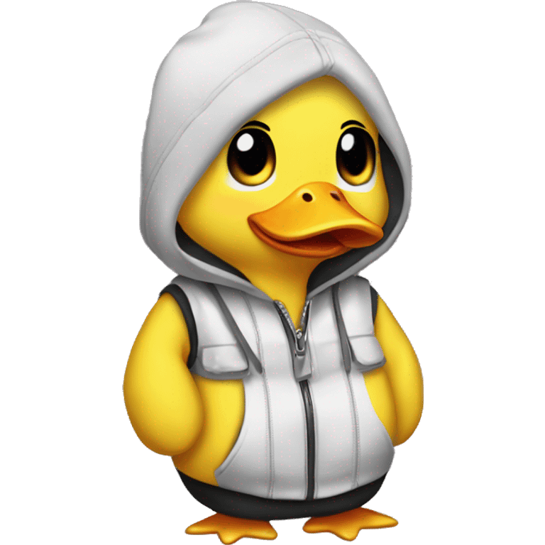 Cute ducky  where it emo clothes  emoji