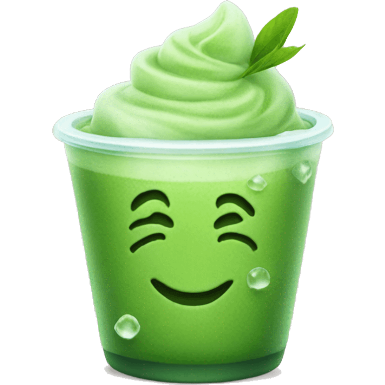 Matcha with ice  emoji