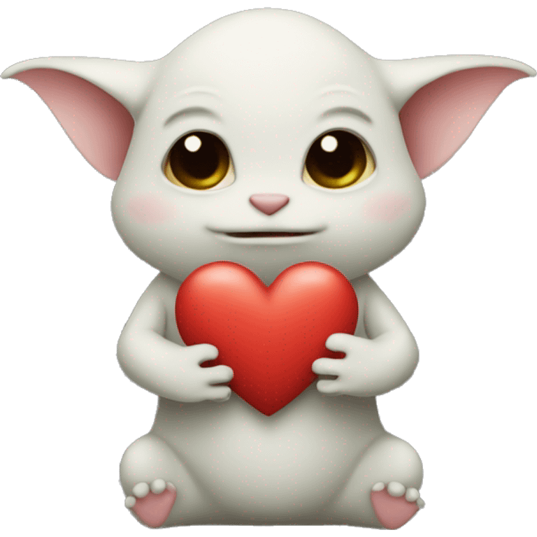 grogu holding a heart emoji