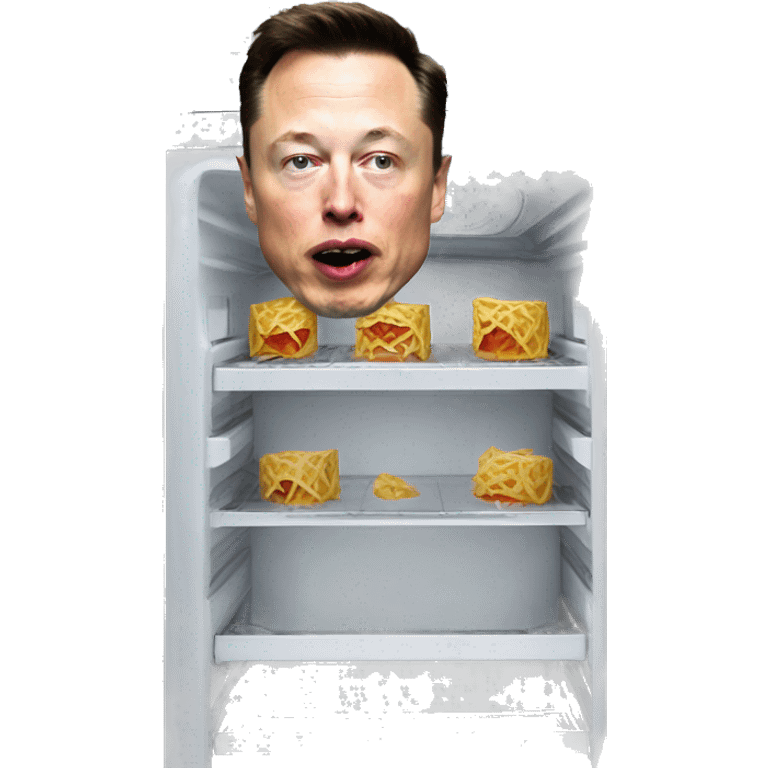 elon musk eating a refrigarator emoji